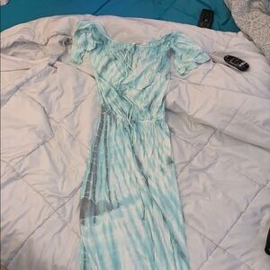 M Long tie-dyed dress up to knee